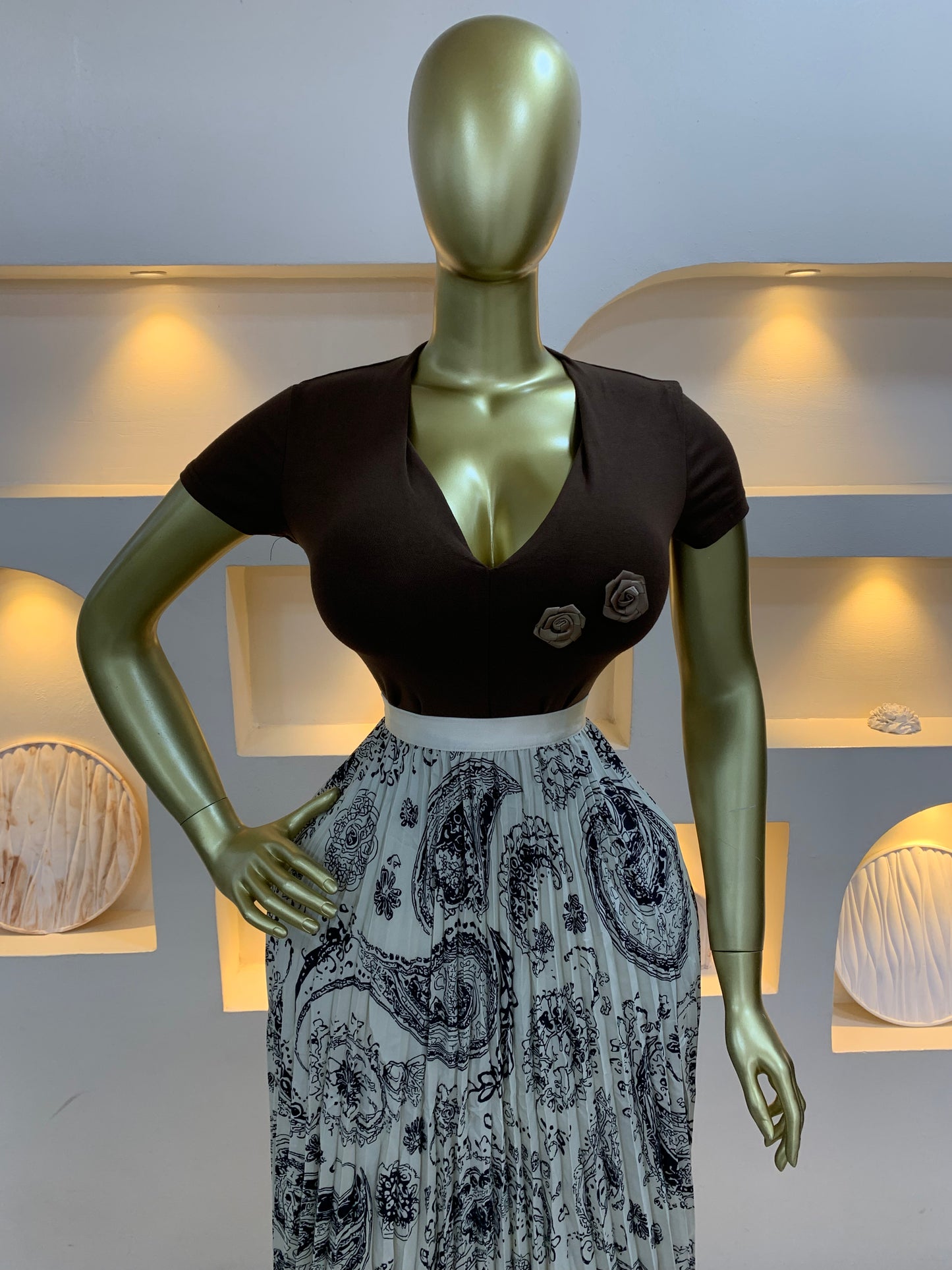 Wave print skirt 11