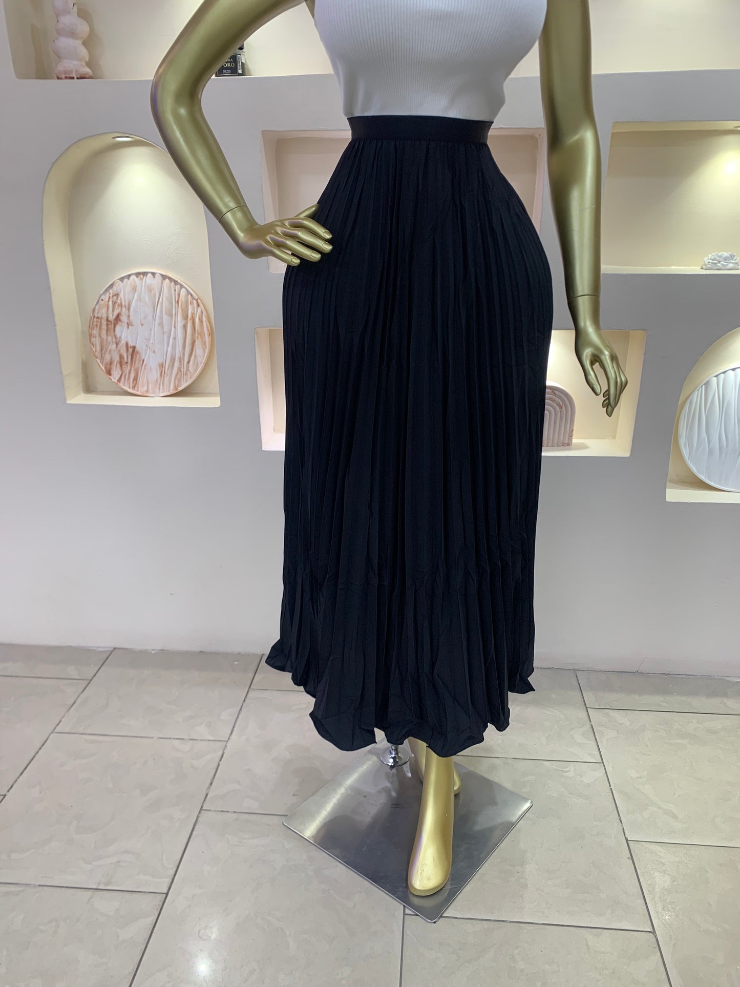 Plain pleated skirt 3011 Tmf034