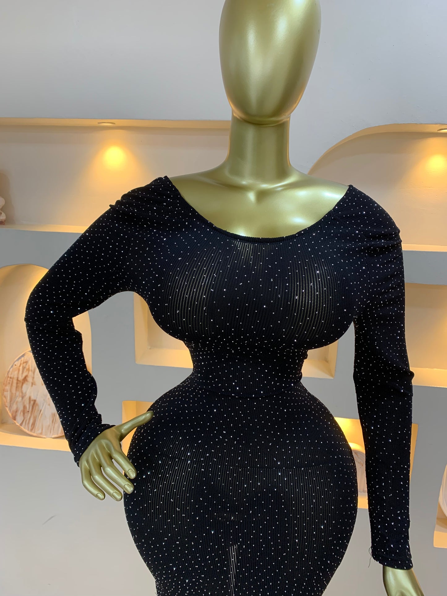 Rhinestone dress MW975