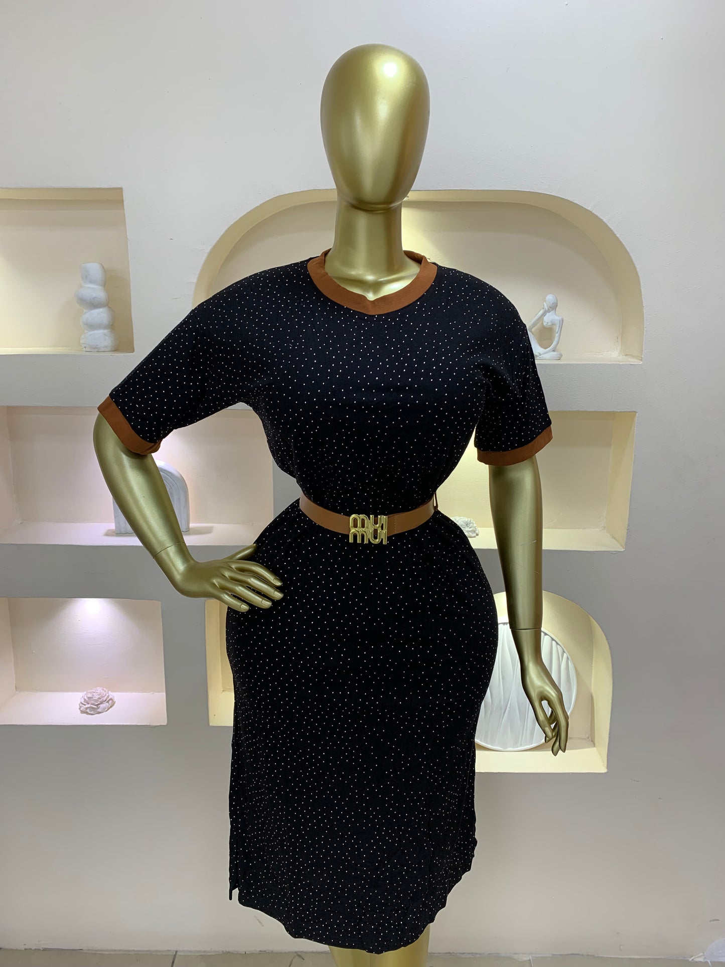 Belt Stone Dress DG116