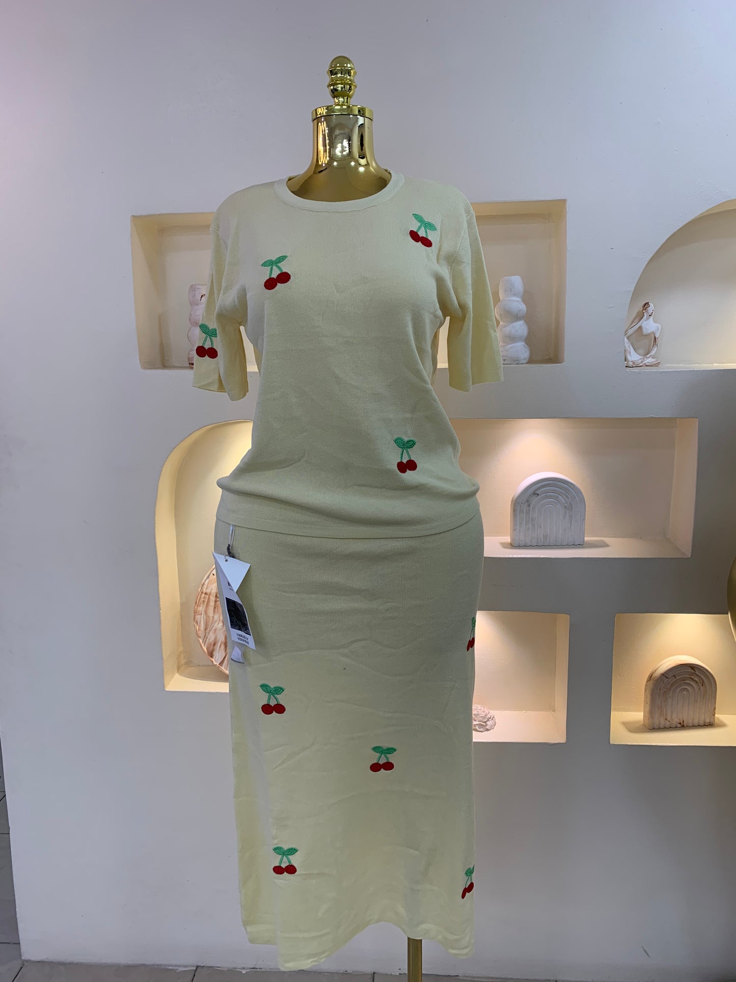 Cherry Skirt Two  piece MW100