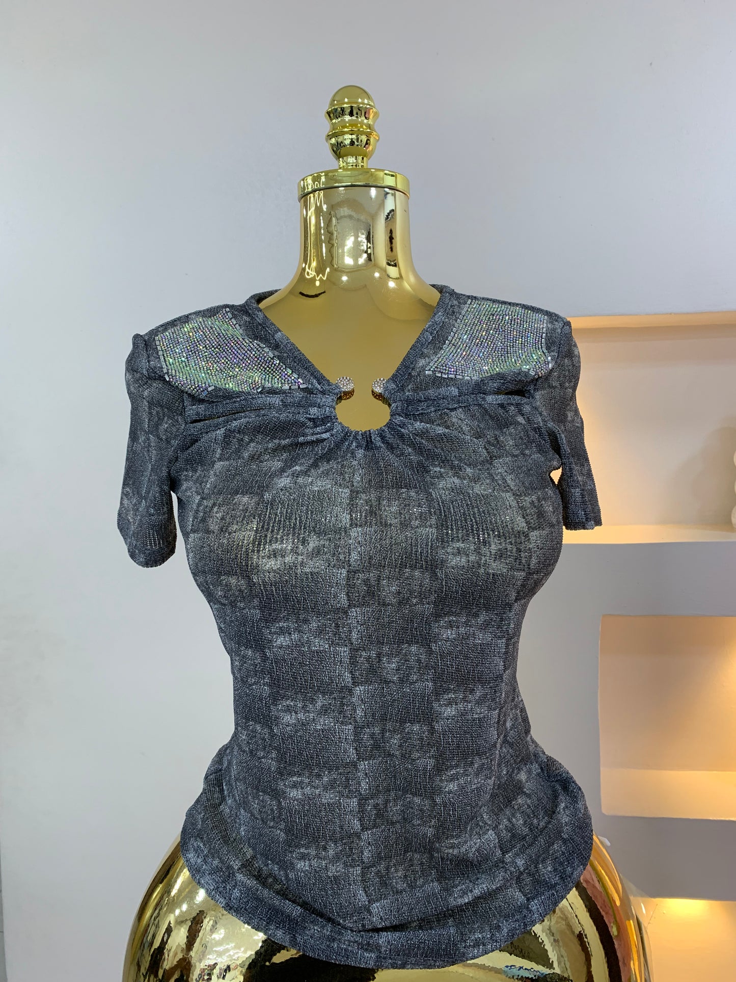 Stone Mesh Top 8835 tt200