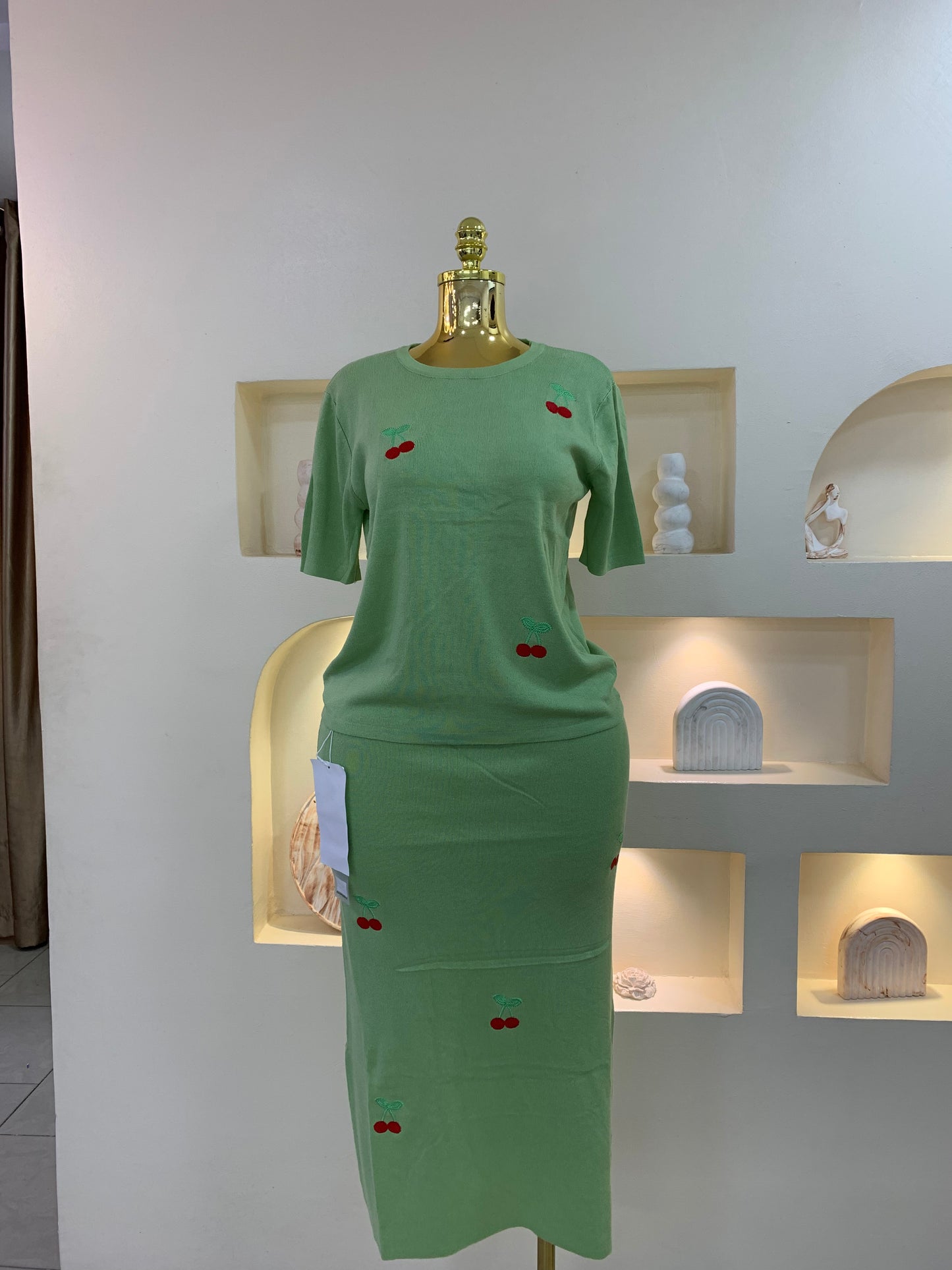 Cherry Skirt Two  piece MW100