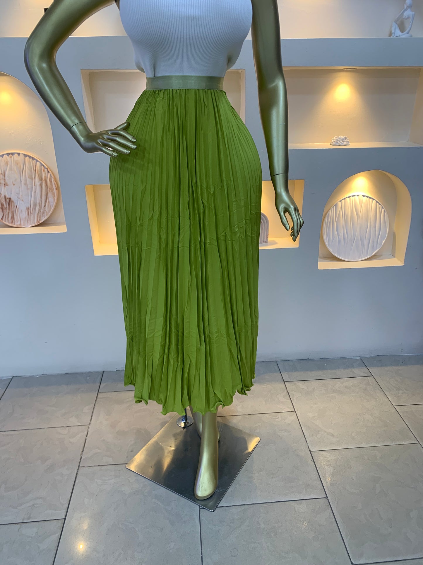 Plain pleated skirt 3011 Tmf034
