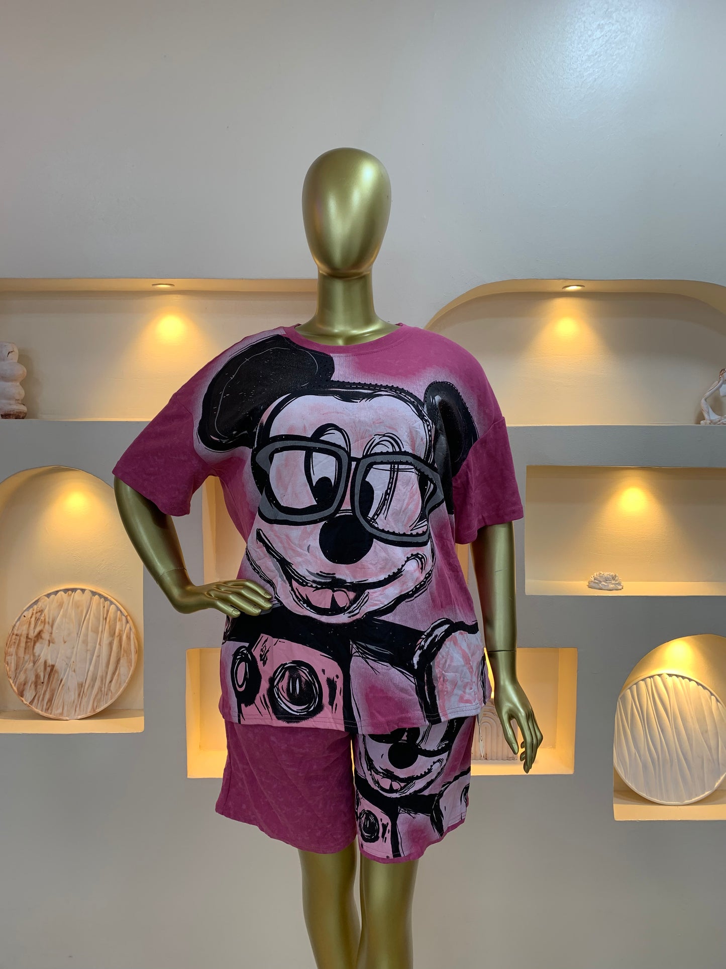 Mickey stone shorts Two Piece TWD520