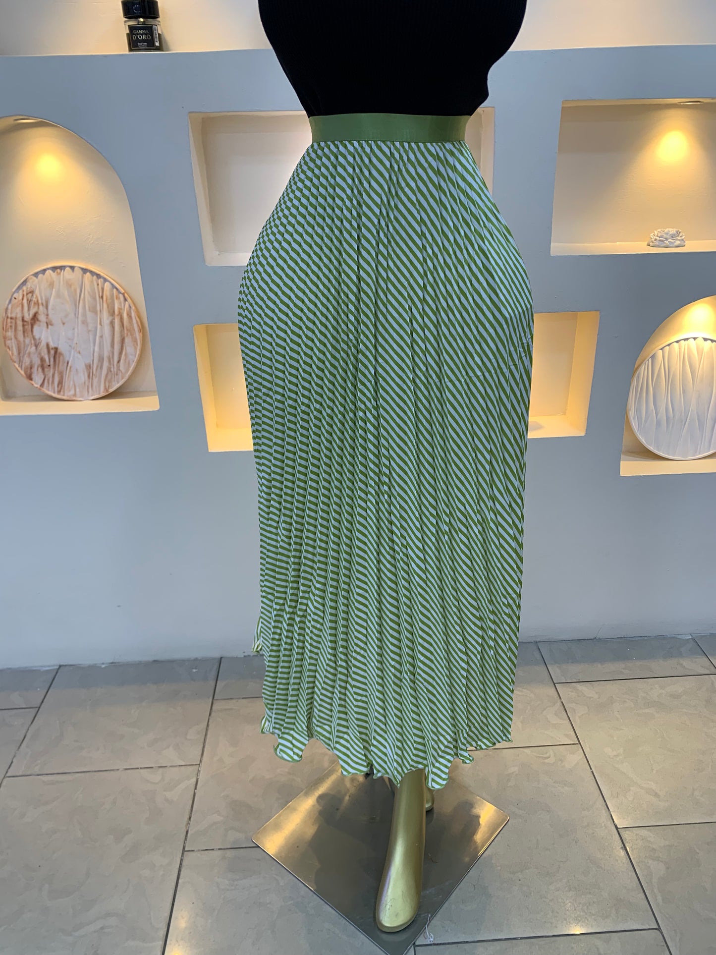 Citron pleated skirt 3003 Tmf029