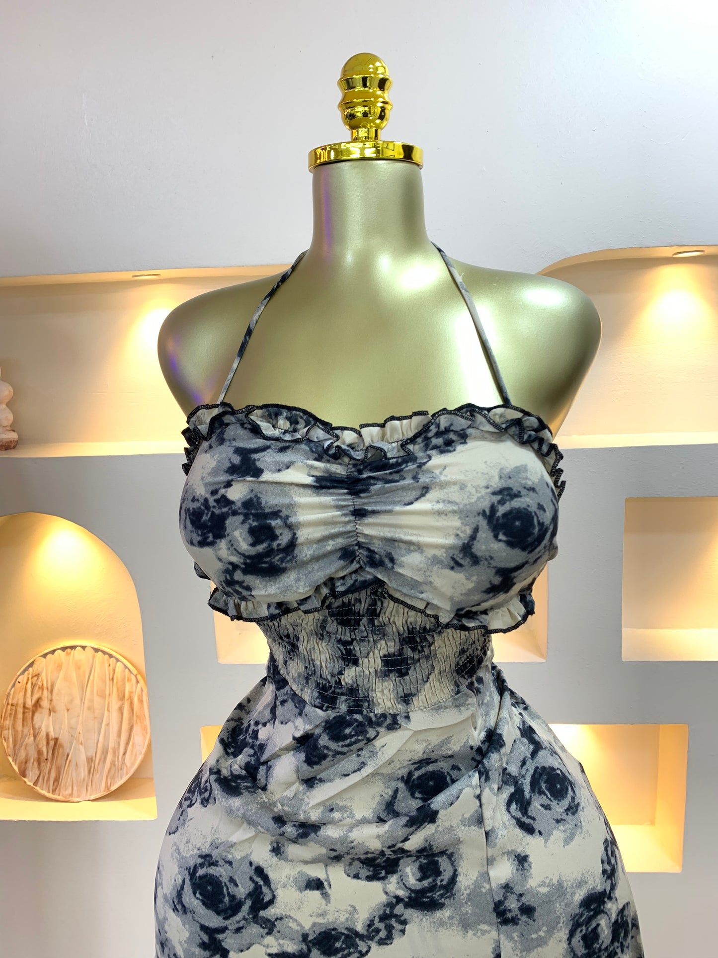 Padded Open Back Dress MW0900