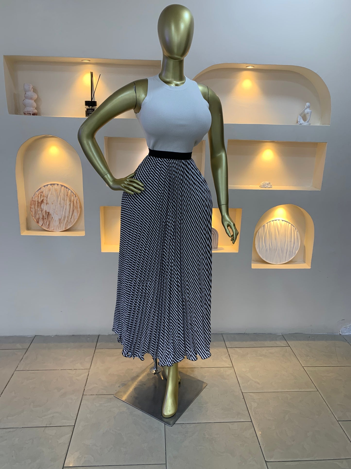Citron pleated skirt 3003 Tmf029