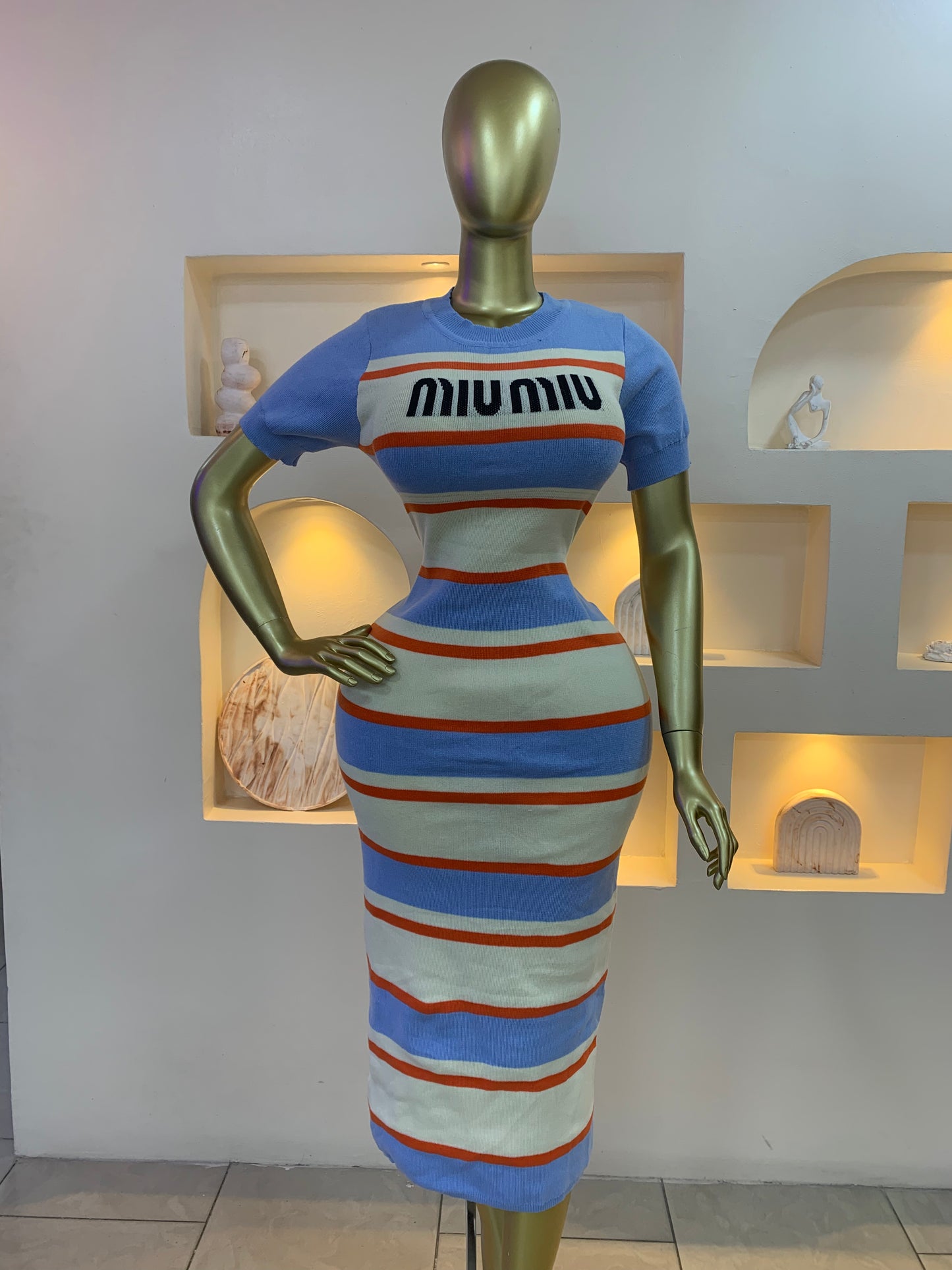 Miu Miu Strip Gown