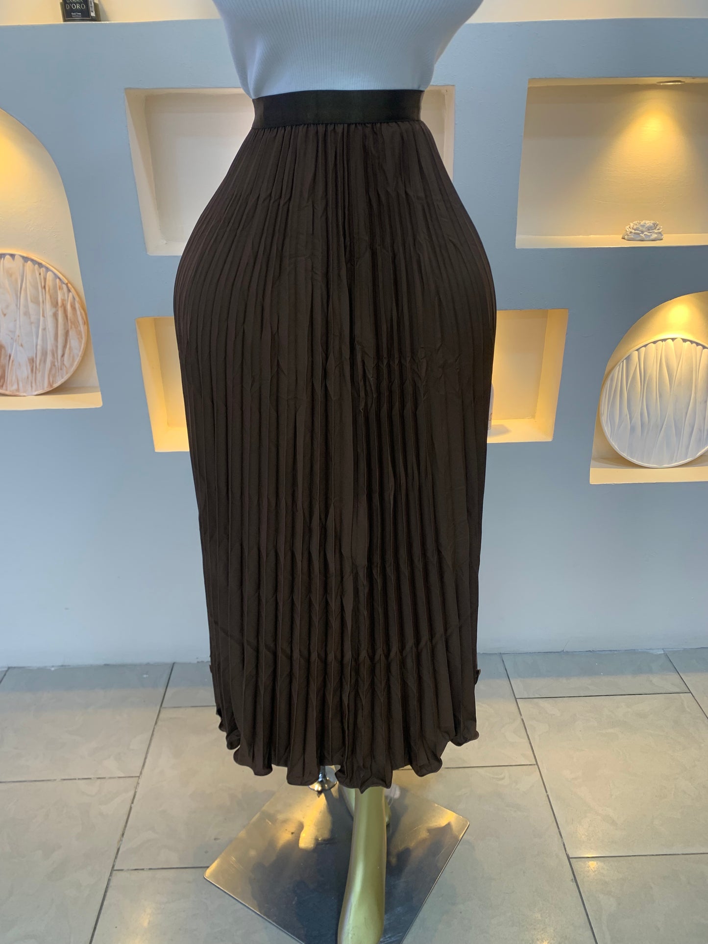 Plain pleated skirt 3011 Tmf034