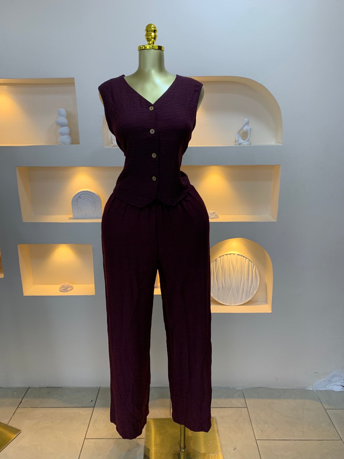 Jacket Linen Set WC444