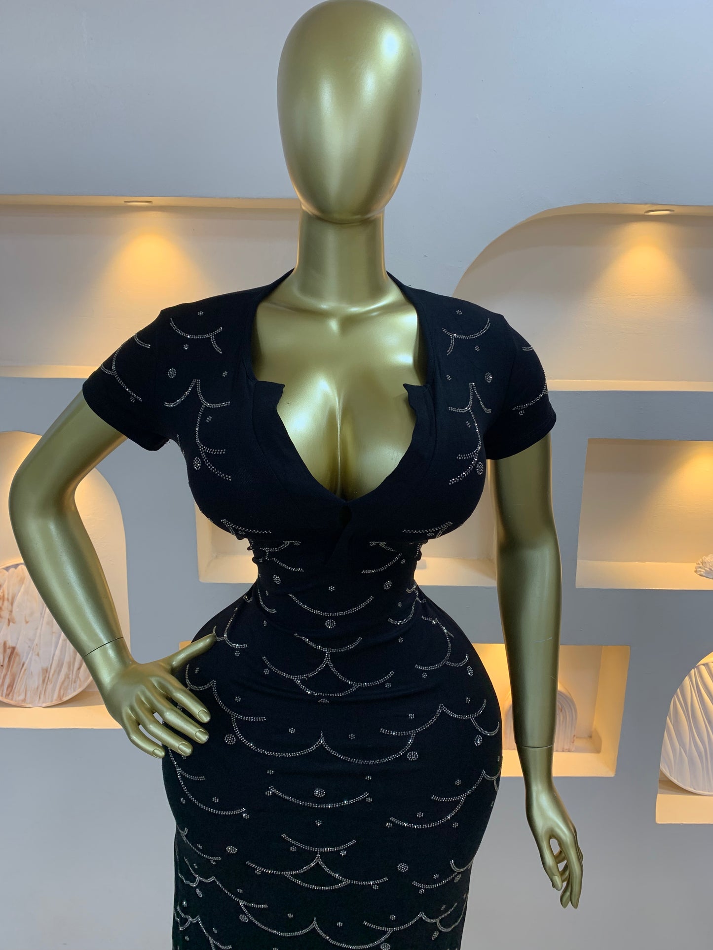 Stone Bodycon Dress KKL109