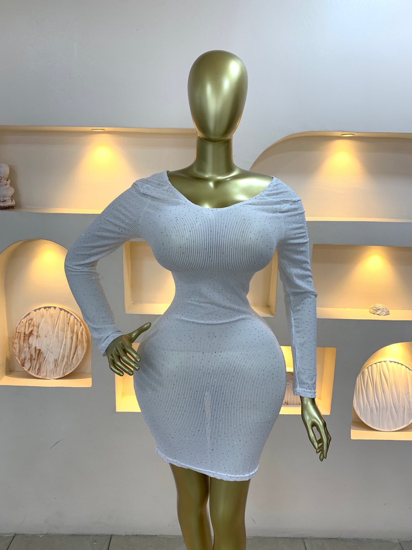 Rhinestone dress MW975