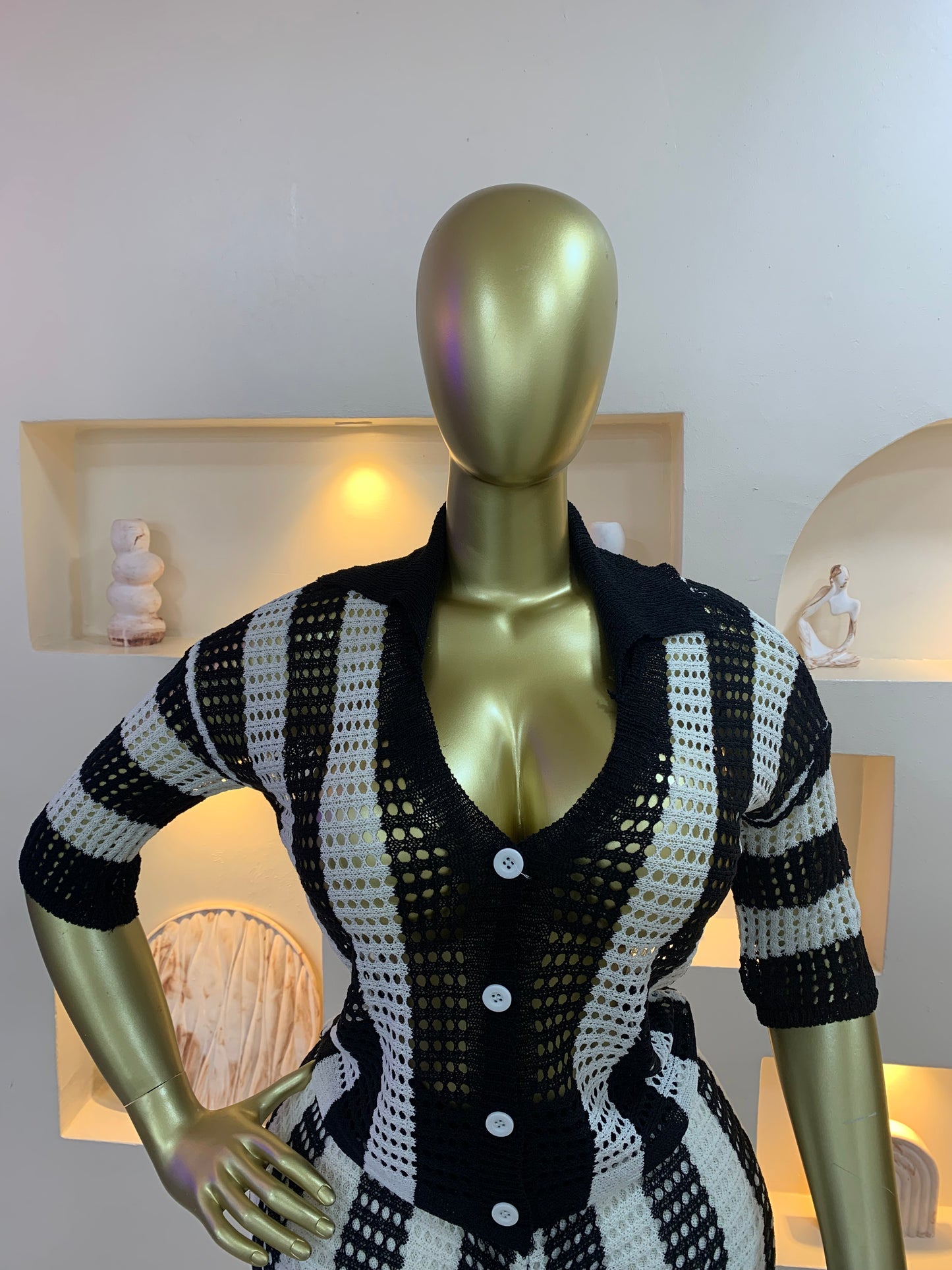 Knitted Hole Two Piece TPS111