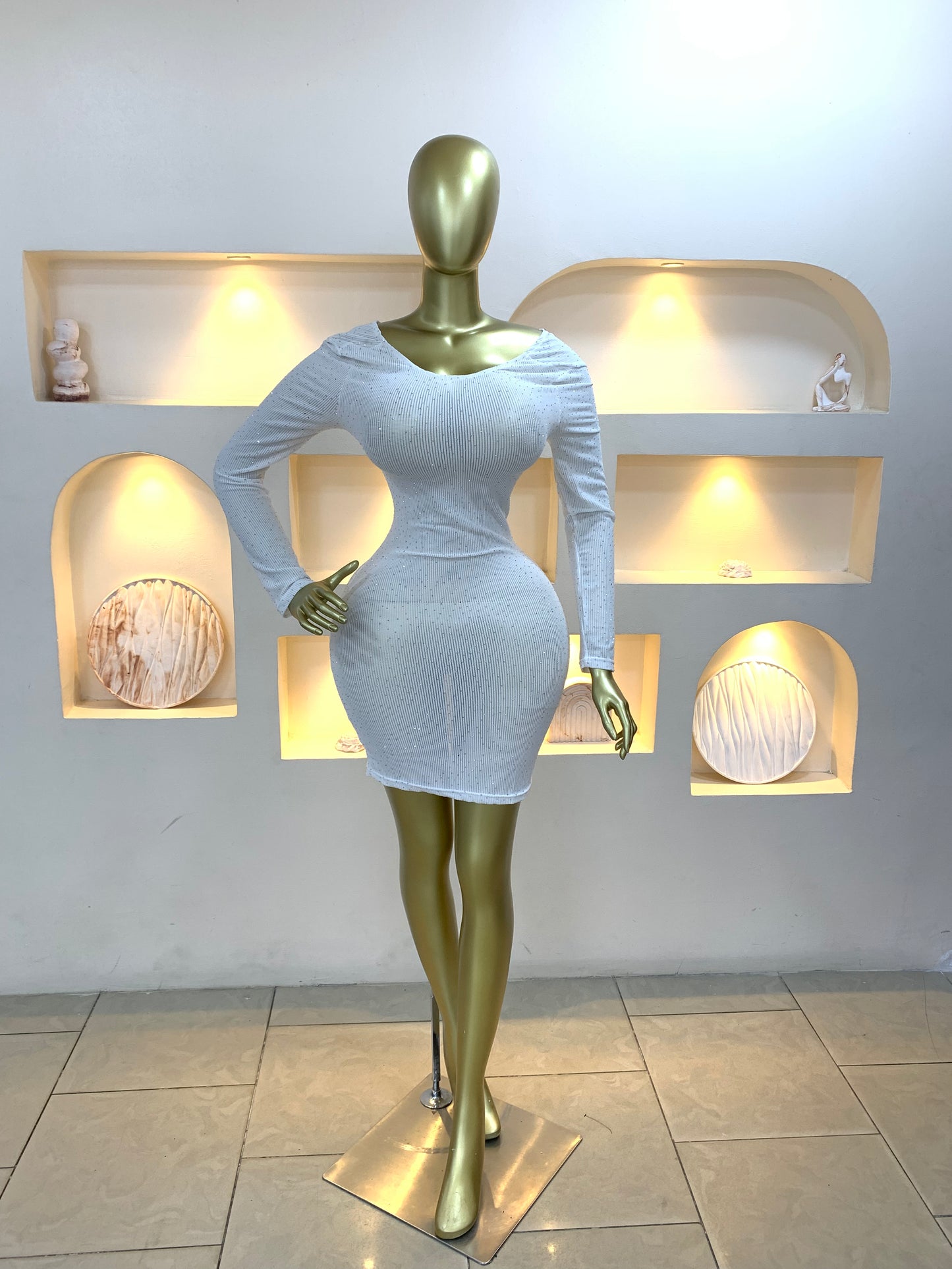 Rhinestone dress MW975
