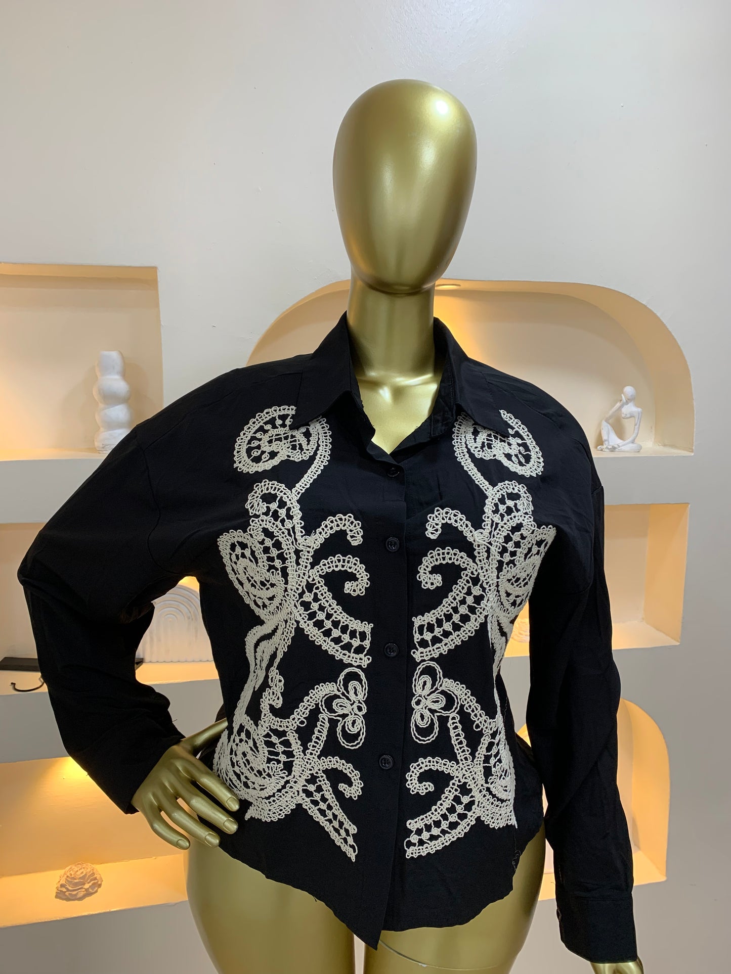 Sisi Embroidery Shirt 002 Tmf058