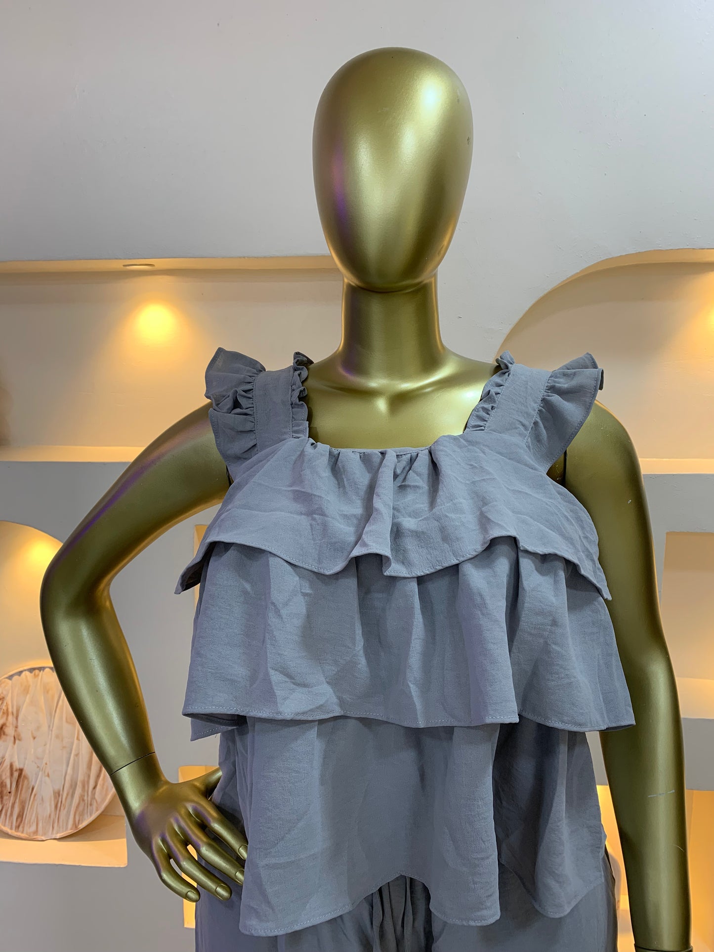 Ruffle Line Two Piece Set DG120