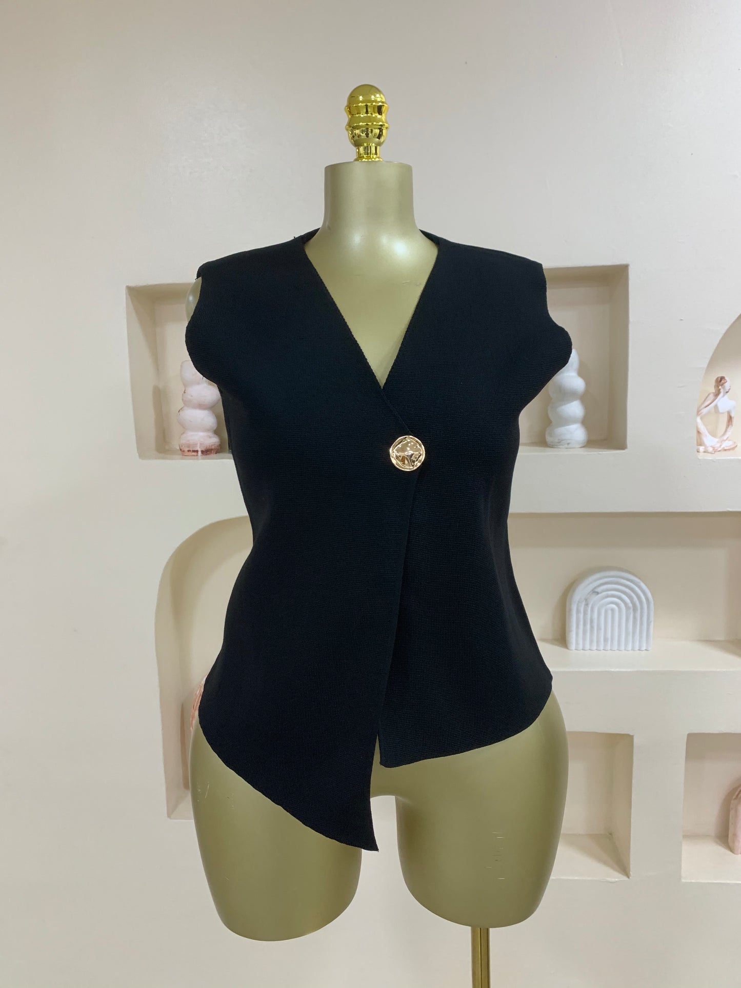 Trendy Sleeveless Top TD08