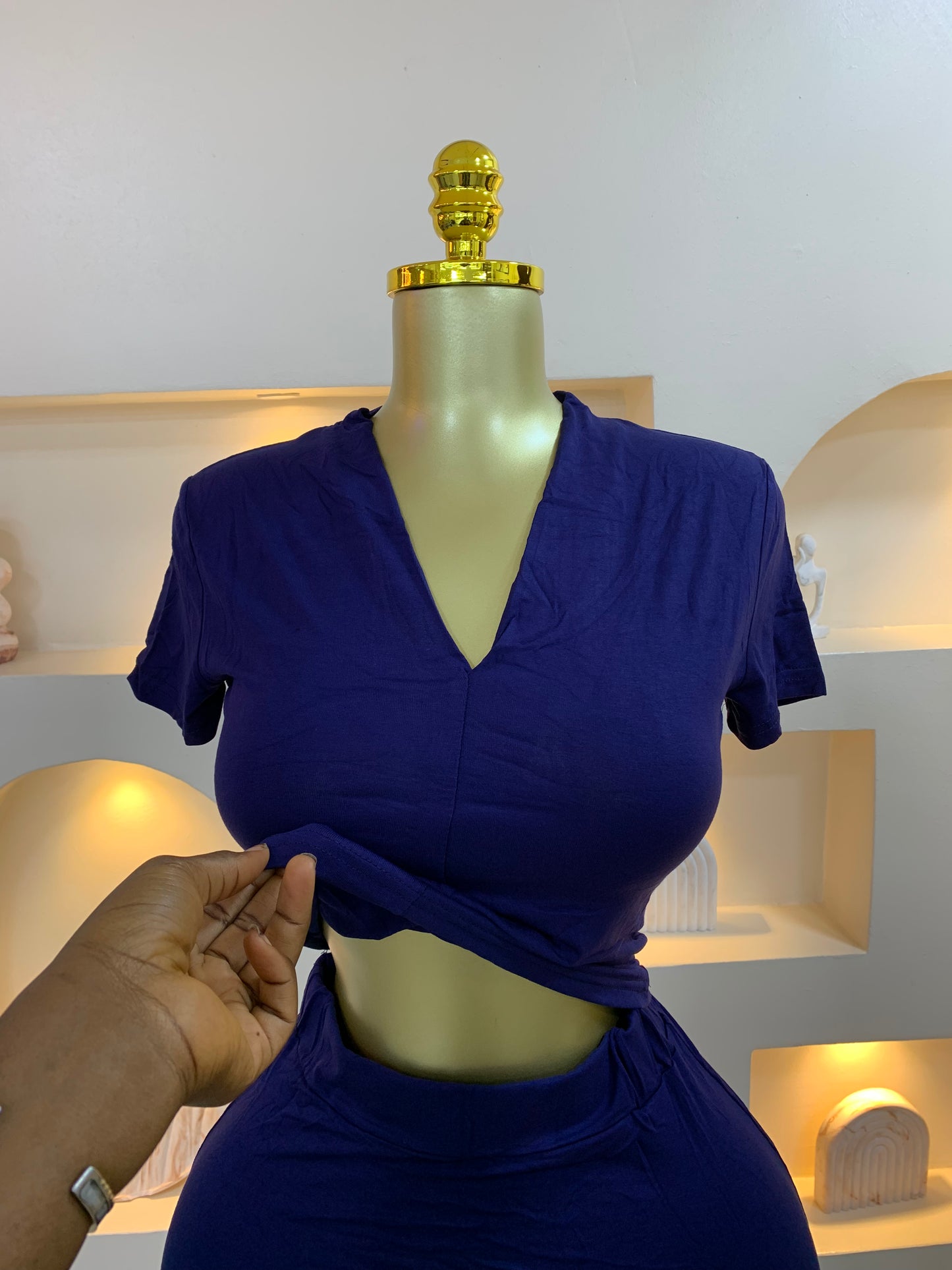 Plain Skirt Two Piece Set GG124
