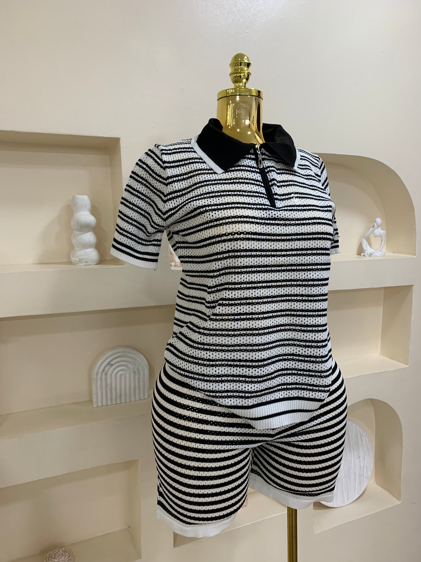 Zip Collar Two Piece Tmf022