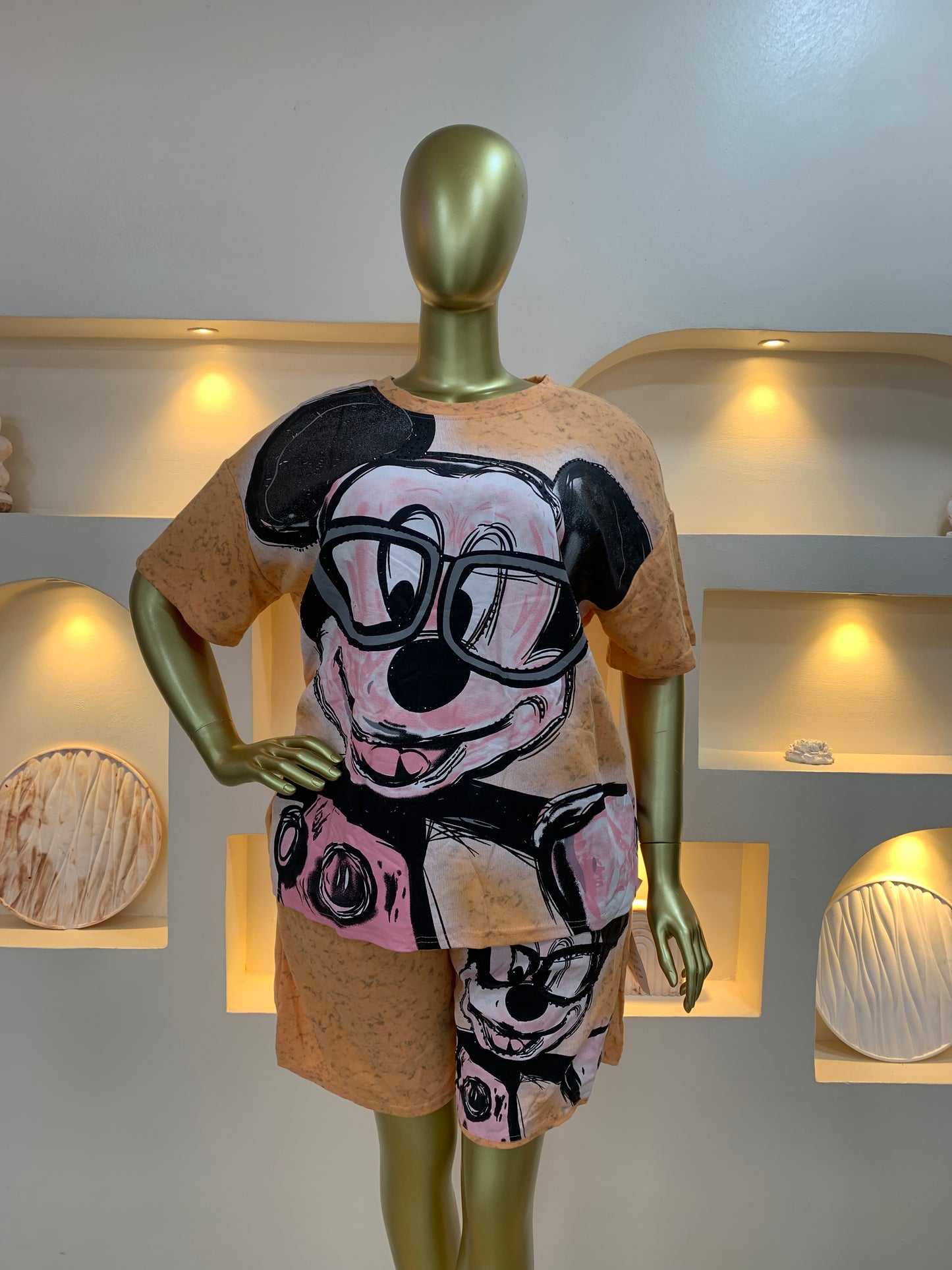 Mickey stone shorts Two Piece TWD520