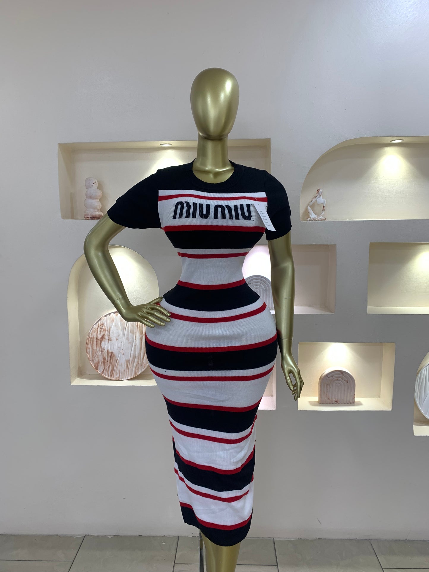 Miu Miu Strip Gown