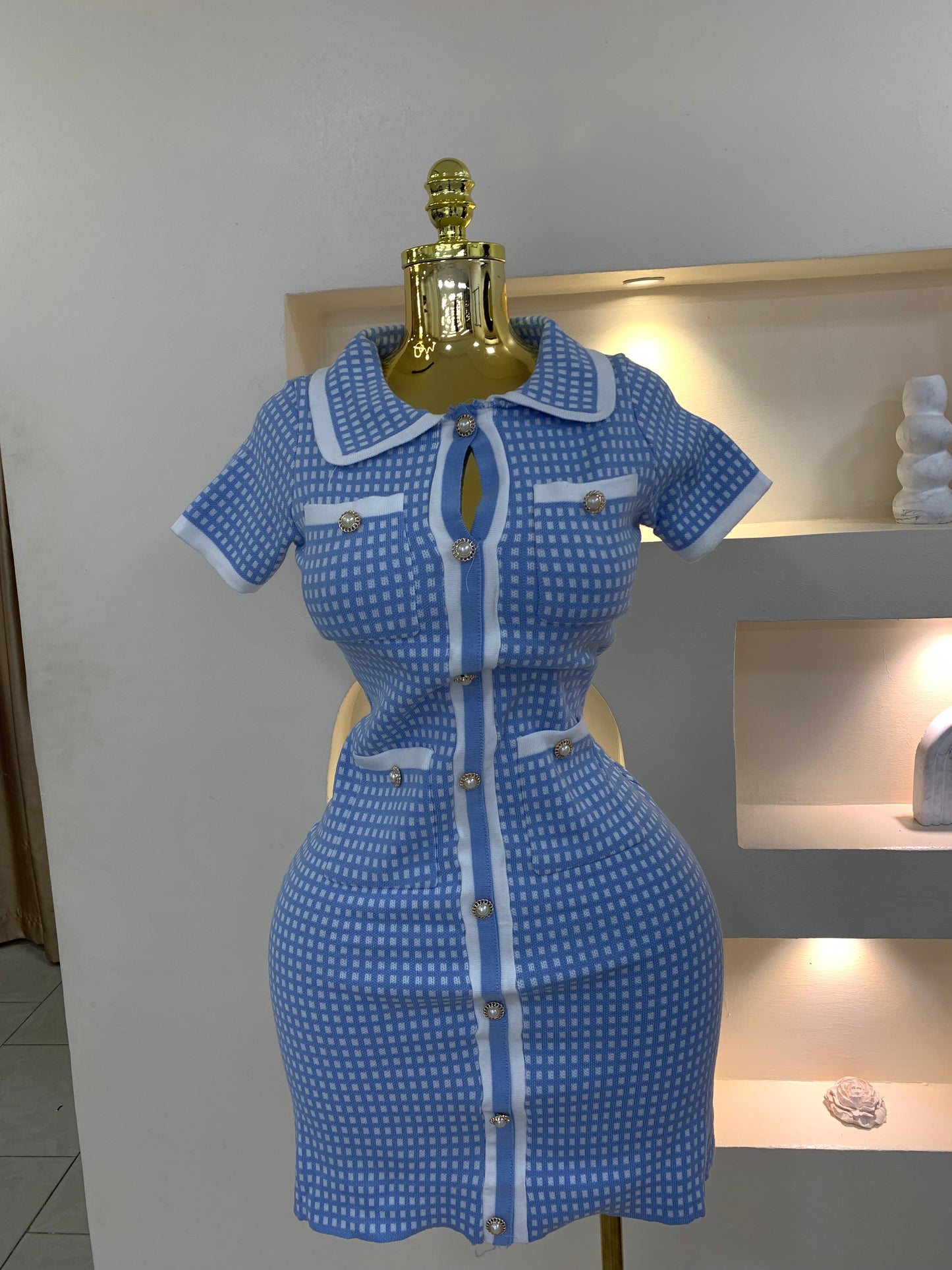 Checkers Pocket Dress ZT 401