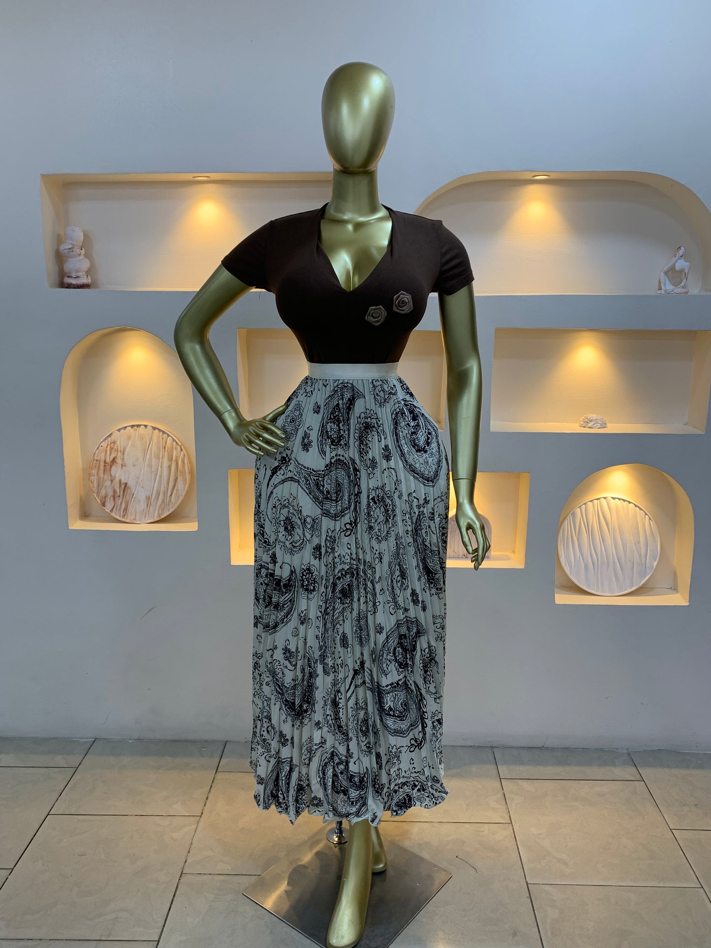 Wave print skirt 11