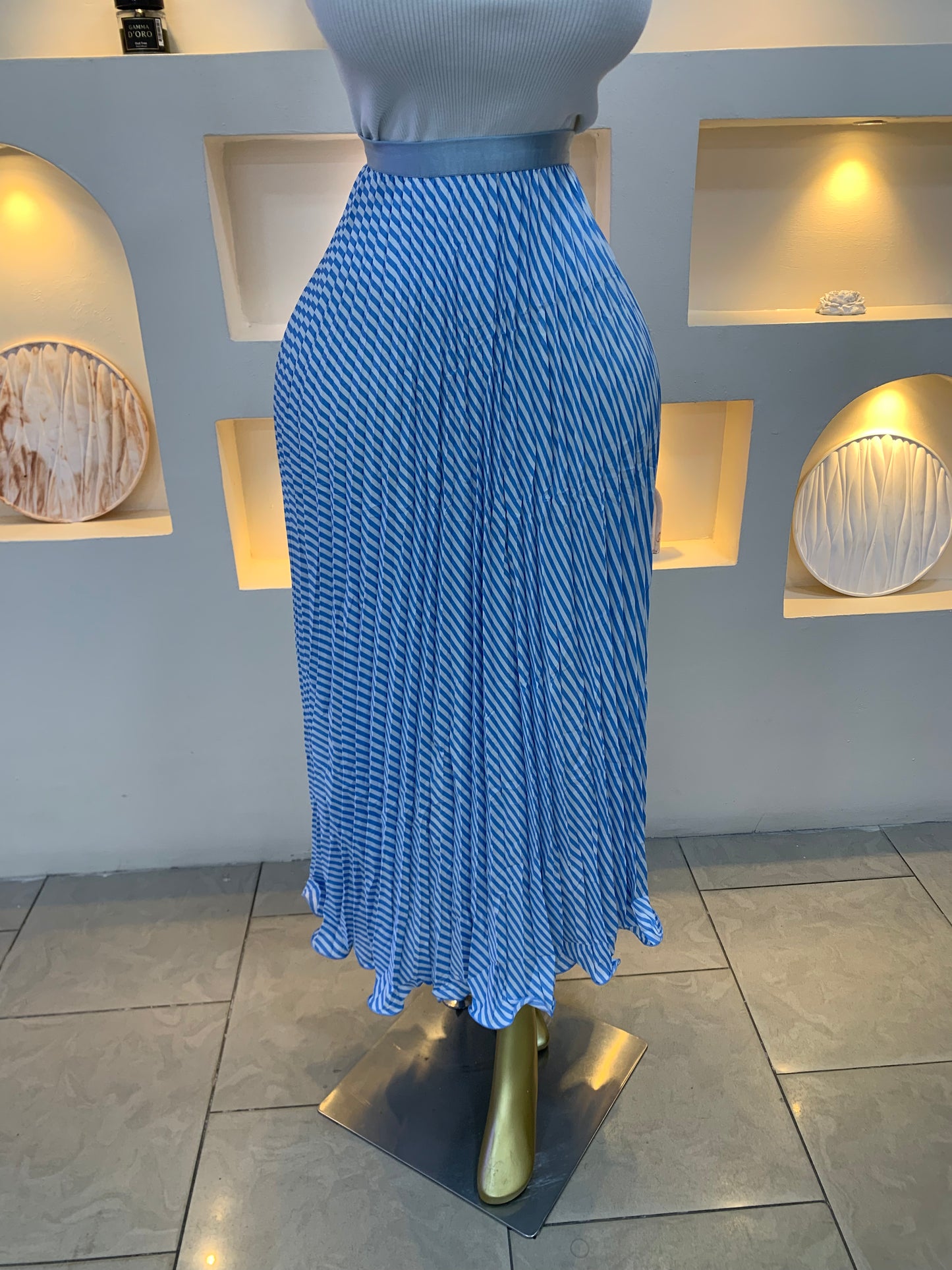 Citron pleated skirt 3003 Tmf029