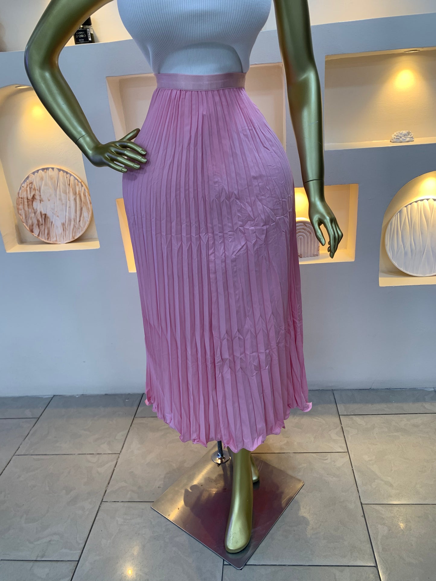 Plain pleated skirt 3011 Tmf034