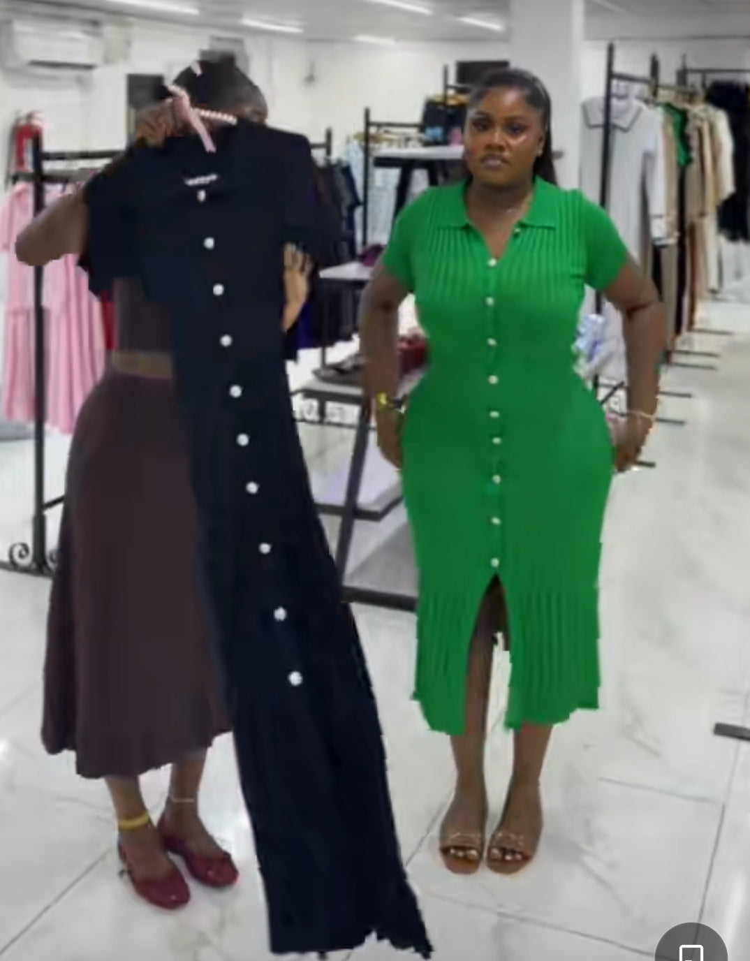 Collar Slit Dress YT112
