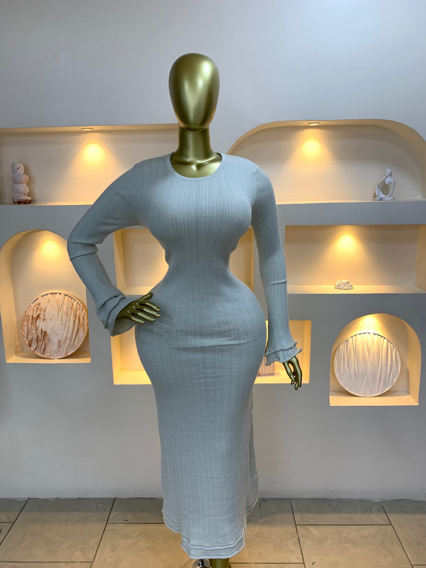 Shiny Longsleeve Dress ZT768