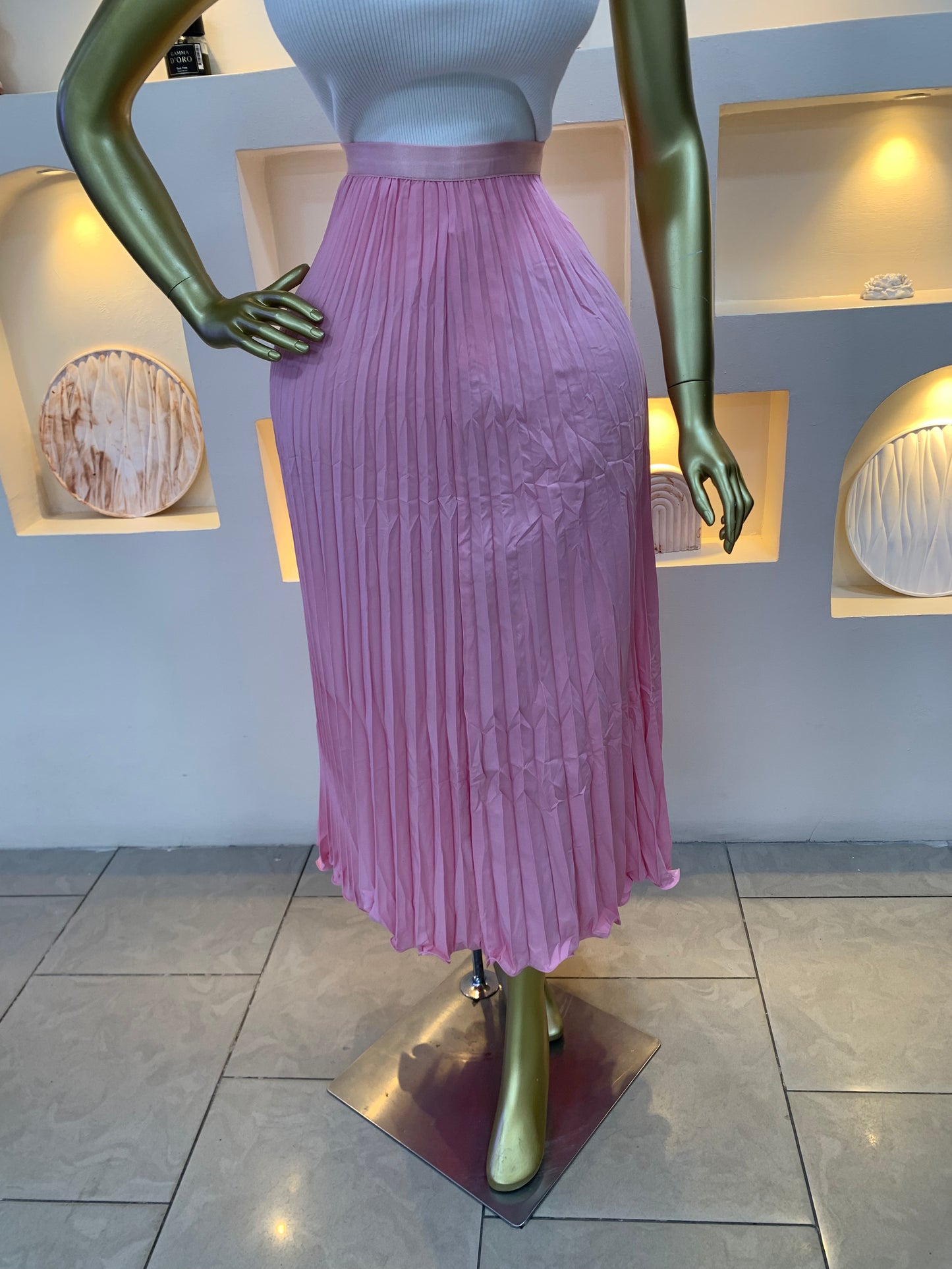 Plain pleated skirt 3011 Tmf034