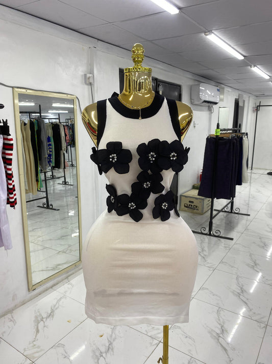 Flower Sleeveless Dress