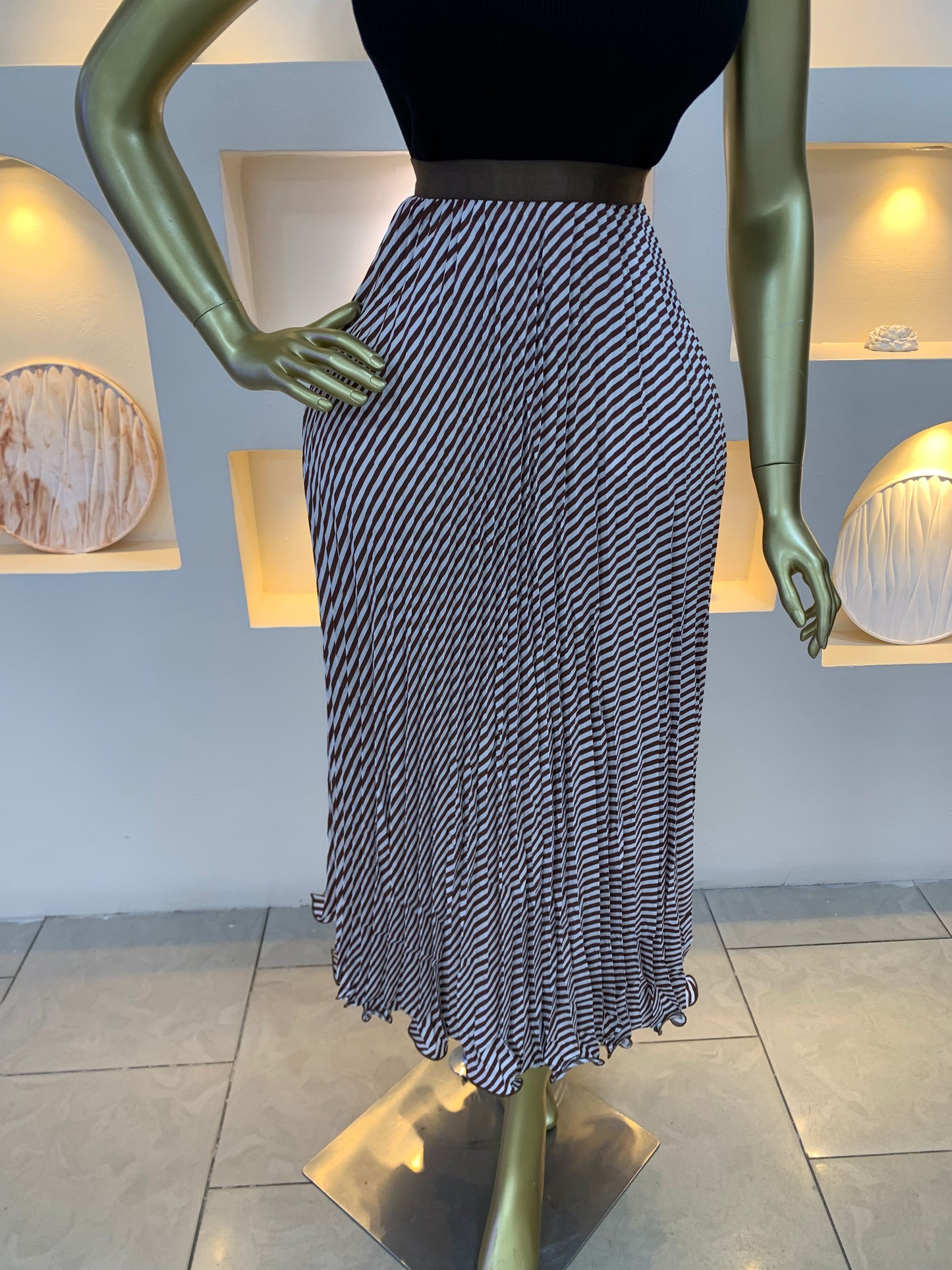 Citron pleated skirt 3003 Tmf029