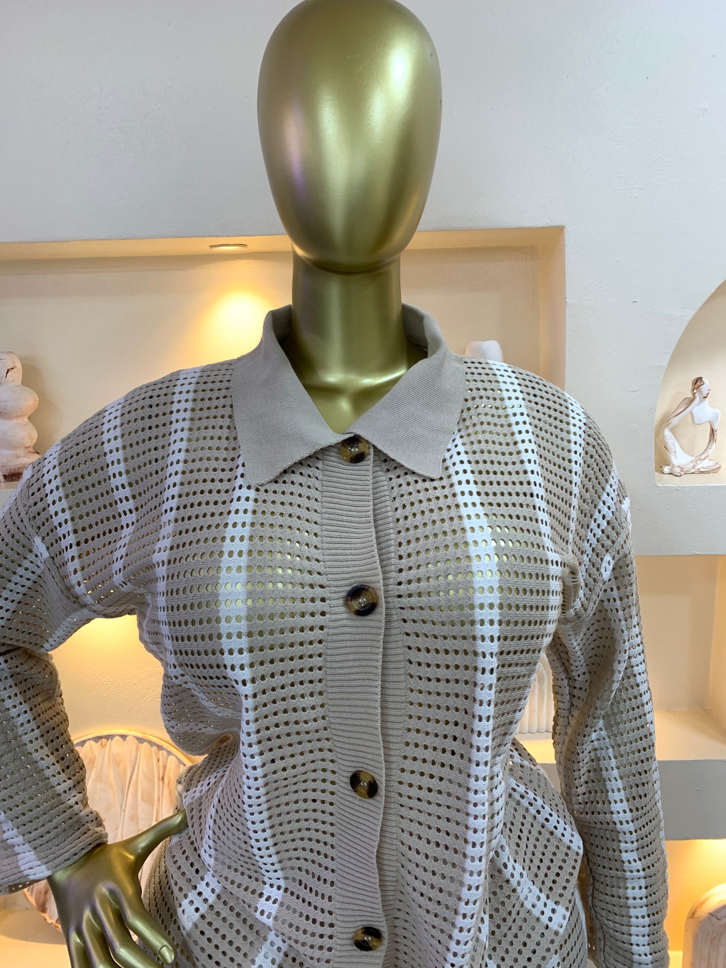 Knitted Hole Two Piece TPS111