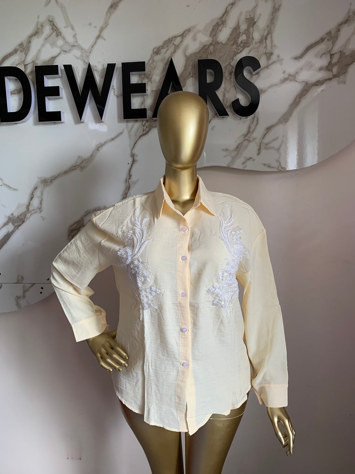 Flower Bead Shirt111