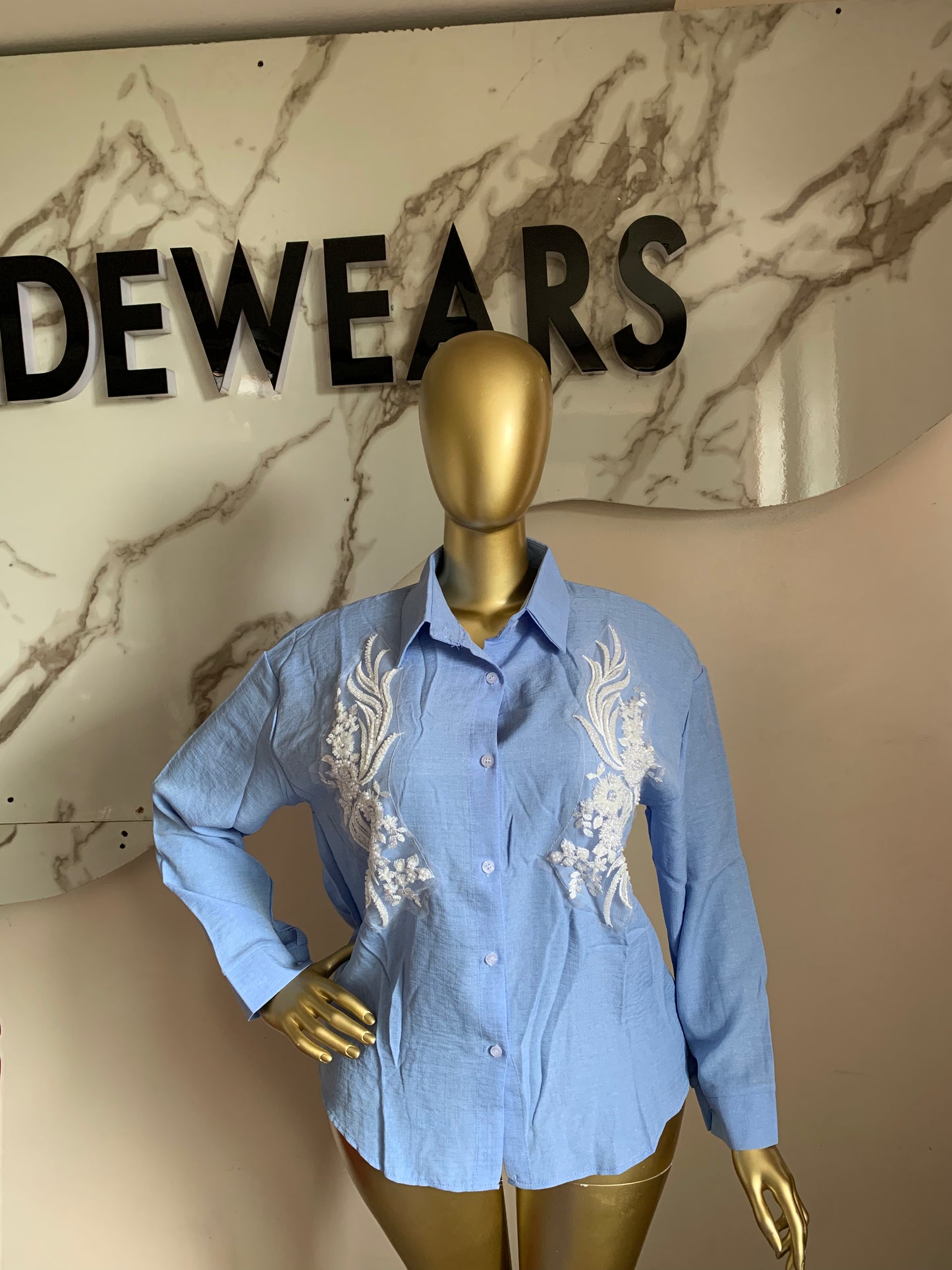 Flower Bead Shirt111