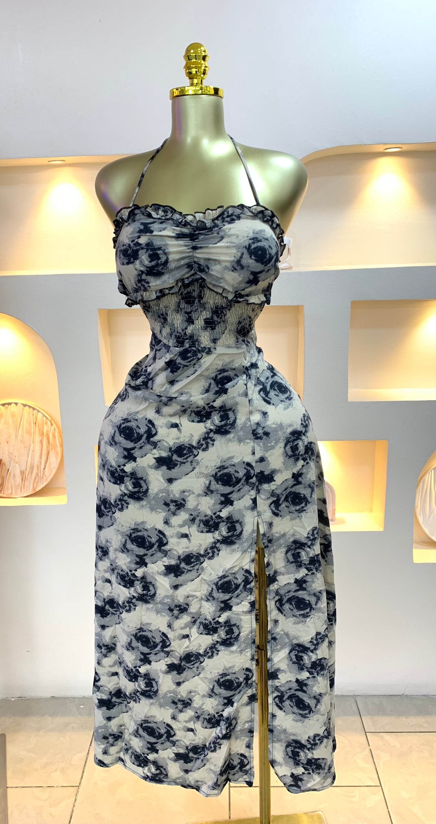 Padded Open Back Dress MW0900