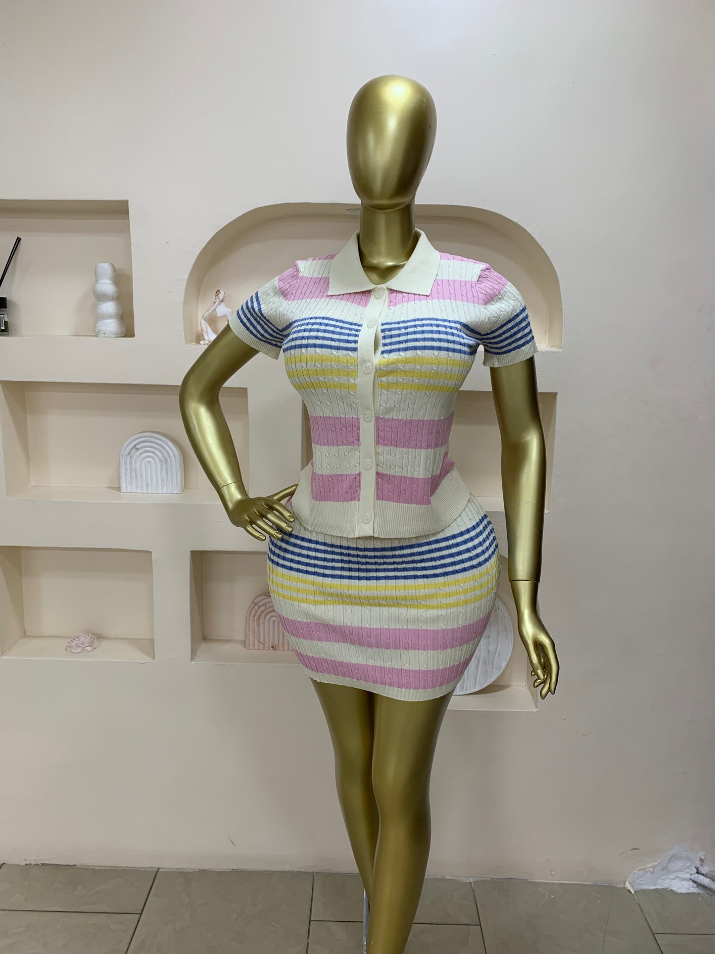 Intertwined Skirt Two Piece Set Tmf023