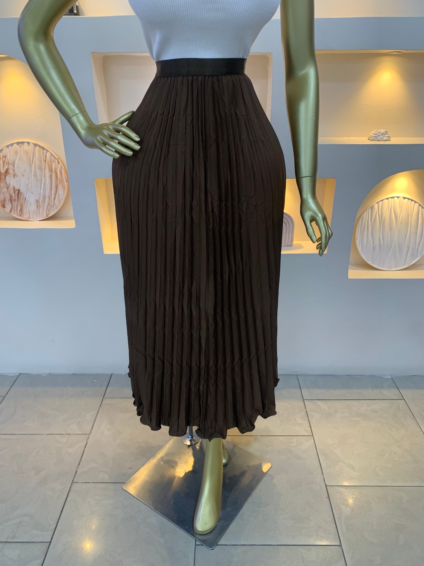 Plain pleated skirt 3011 Tmf034