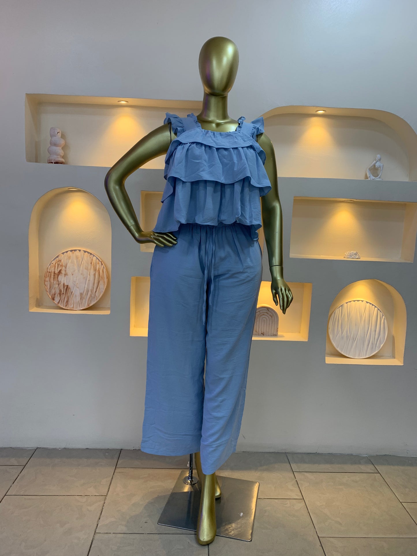 Ruffle Line Two Piece Set DG120