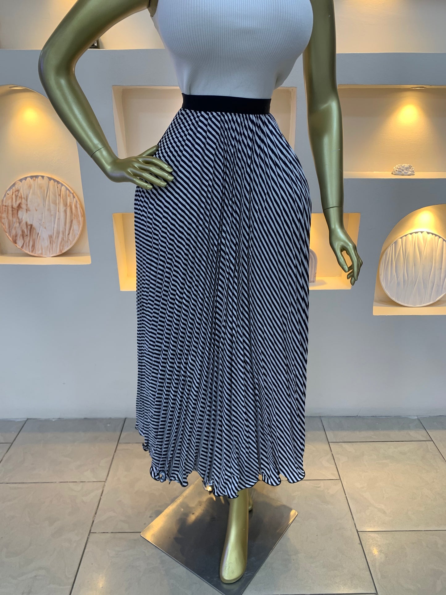 Citron pleated skirt 3003 Tmf029