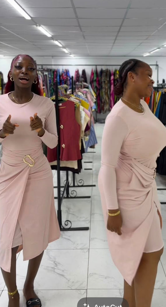 Gold bar bodycon dress Tmf006
