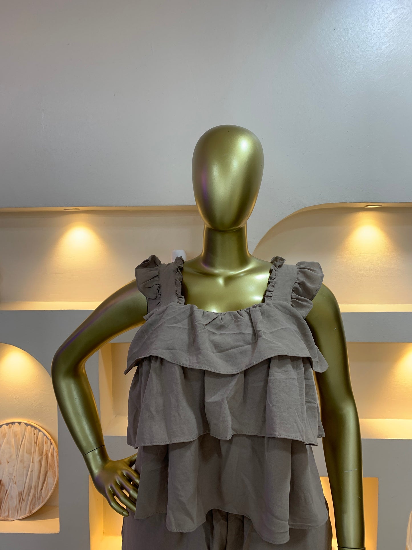 Ruffle Line Two Piece Set DG120