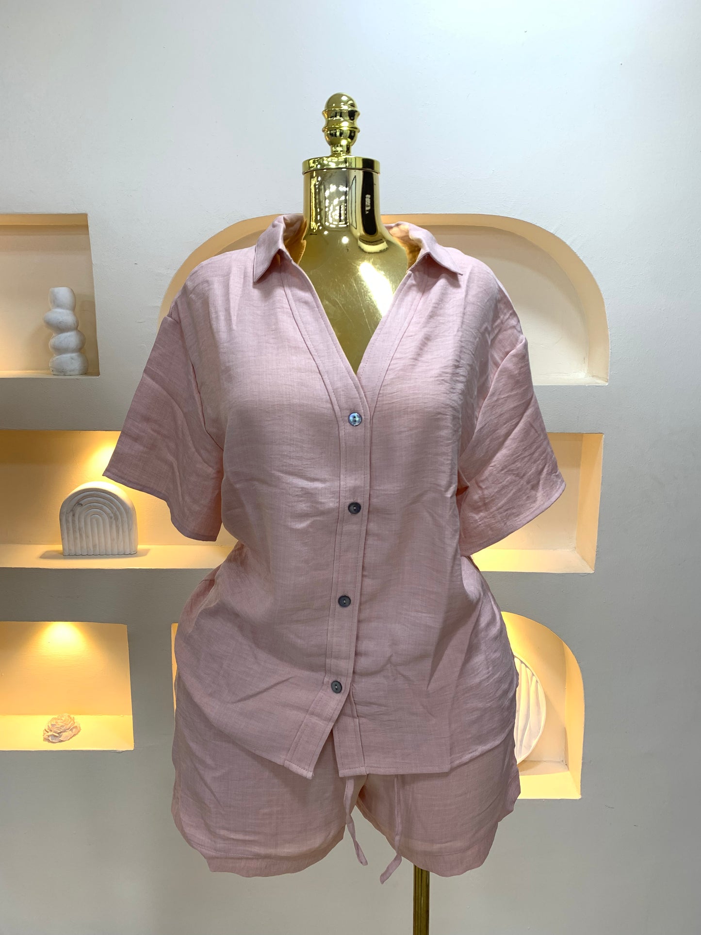Linen Short Two Piece MW1907